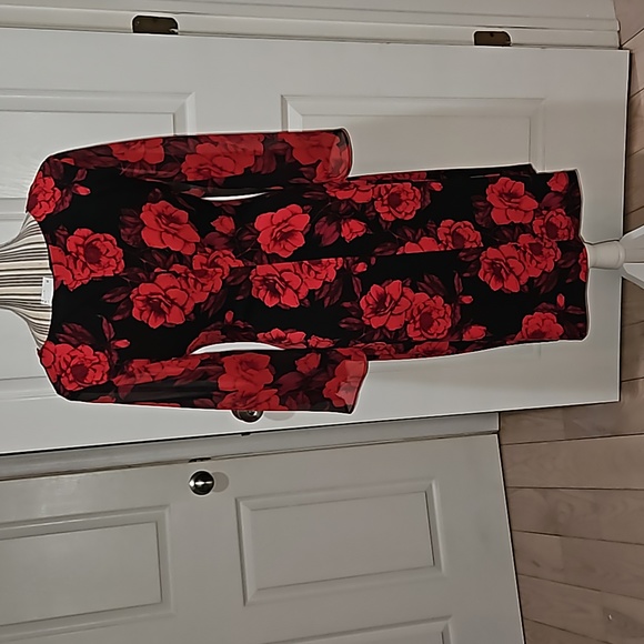 Connected Apperal Women Sheath Dress Red and black Size 8 - Picture 7 of 13